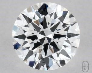 This 0.35 carat  round diamond E color vvs2 clarity has Excellent proportions and a diamond grading report from GIA