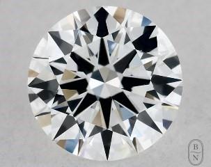 This 0.4 carat  round diamond E color vvs1 clarity has Very Good proportions and a diamond grading report from GIA