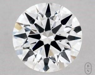 This 0.41 carat  round diamond D color vvs2 clarity has Excellent proportions and a diamond grading report from GIA