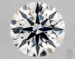 This 0.52 carat  round diamond H color vs2 clarity has Excellent proportions and a diamond grading report from GIA