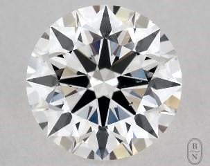 This 0.52 carat  round diamond F color si1 clarity has Excellent proportions and a diamond grading report from GIA