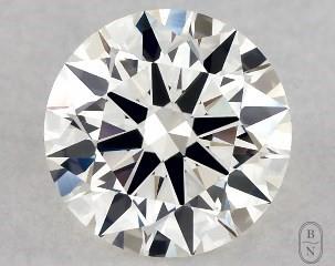 This 0.54 carat  round diamond I color vs2 clarity has Excellent proportions and a diamond grading report from GIA