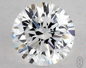 This 1 carat  round diamond D color si1 clarity has Very Good proportions and a diamond grading report from GIA