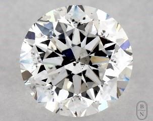 This 1 carat  round diamond E color si1 clarity has Very Good proportions and a diamond grading report from GIA