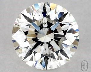 This 1 carat  round diamond H color si1 clarity has Excellent proportions and a diamond grading report from GIA