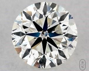 This 1 carat  round diamond J color si1 clarity has Very Good proportions and a diamond grading report from GIA