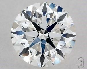 This 1.01 carat  round diamond F color si1 clarity has Very Good proportions and a diamond grading report from GIA