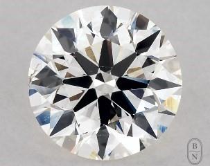 This 1.01 carat  round diamond H color si1 clarity has Excellent proportions and a diamond grading report from GIA