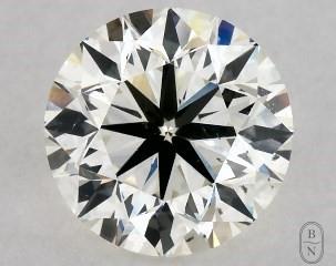 This 1.02 carat  round diamond K color si1 clarity has Very Good proportions and a diamond grading report from GIA
