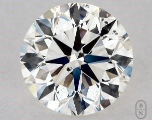 This 1.03 carat  round diamond J color si1 clarity has Very Good proportions and a diamond grading report from GIA