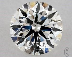 This 1.05 carat  round diamond H color si1 clarity has Excellent proportions and a diamond grading report from GIA